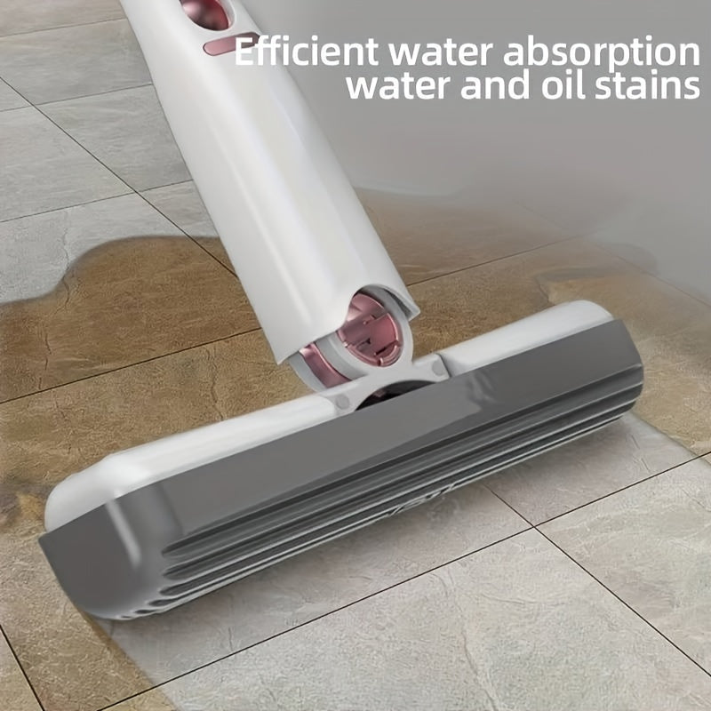 Mini Mop Portabil cu Stoarcere Automată – Mop Multifuncțional pentru Podele, Geamuri, Birouri | Mop Compact pentru Casă și Mașină