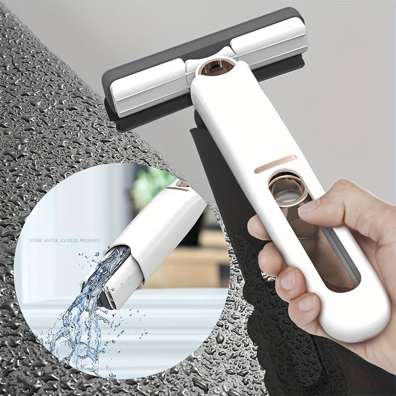 Mini Mop Portabil cu Stoarcere Automată – Mop Multifuncțional pentru Podele, Geamuri, Birouri | Mop Compact pentru Casă și Mașină